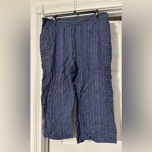 Womens wide leg cropped pant